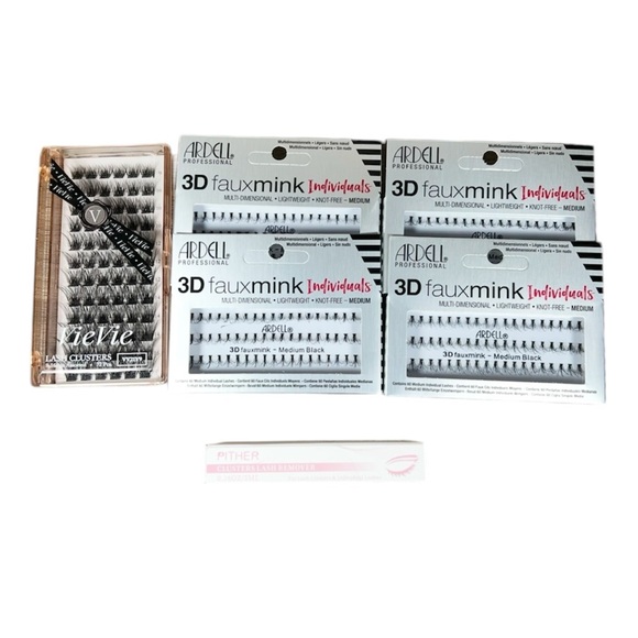 Ardell 3D Faux Mink & Under Lash Cluster Bundle - Picture 1 of 8